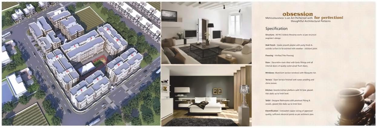 Layout of real estate project Takshashila located at Sevasi, Vadodara, Gujarat