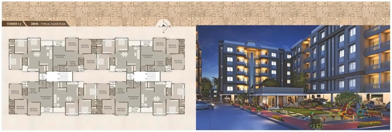Layout of real estate project Takshashila located at Sevasi, Vadodara, Gujarat