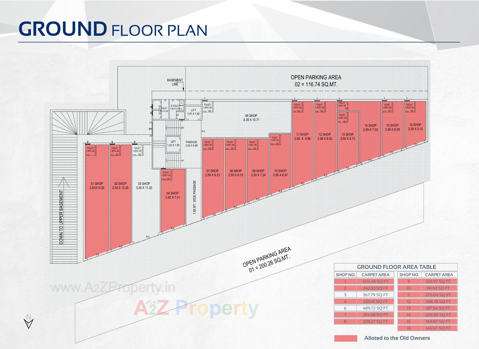 Layout of real estate project Terra Heights located at Atladara, Vadodara, Gujarat