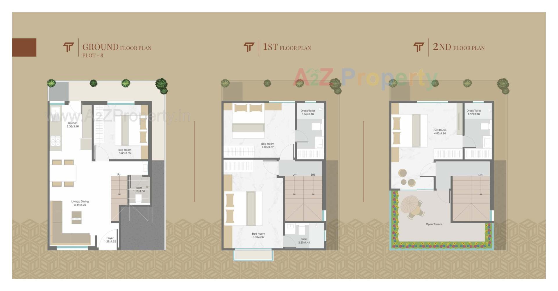 Layout of real estate project Terra Homes located at Bil, Vadodara, Gujarat