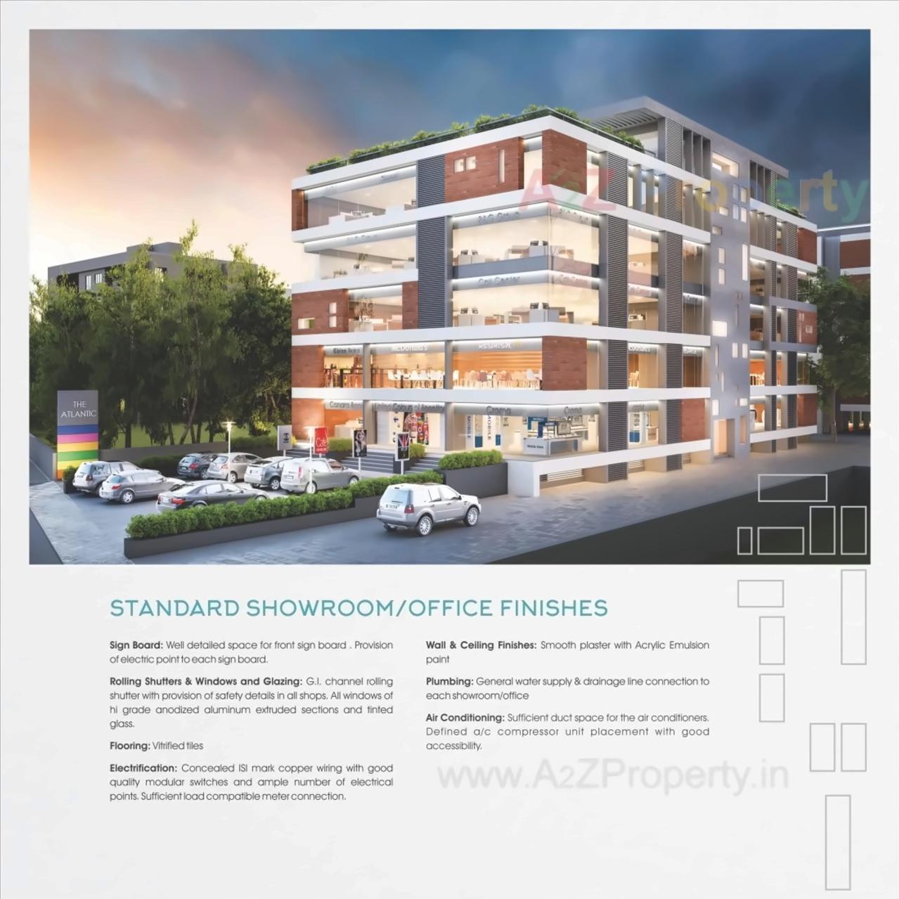 3D Elevation of real estate project The Atlantic (tower A   Tower B) located at Tarsali, Vadodara, Gujarat