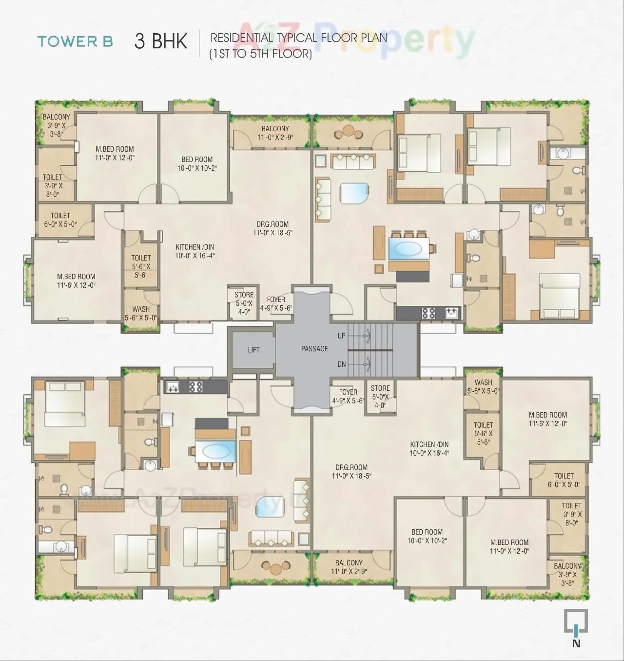 Layout of real estate project The Atlantic (tower C   D) located at Tarsali, Vadodara, Gujarat
