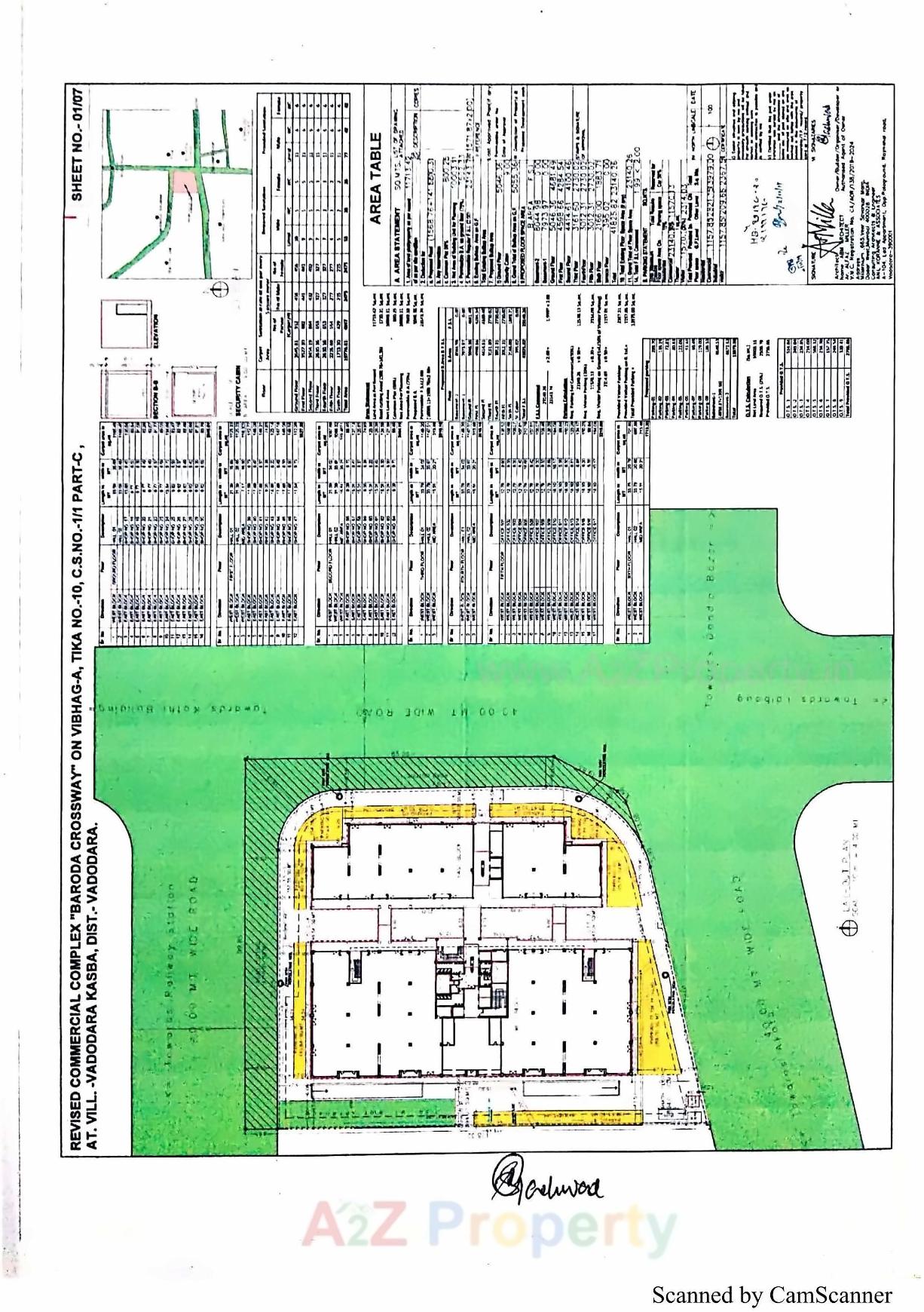 Layout of real estate project The Baroda Crossway located at Vadodra-kasba, Vadodara, Gujarat