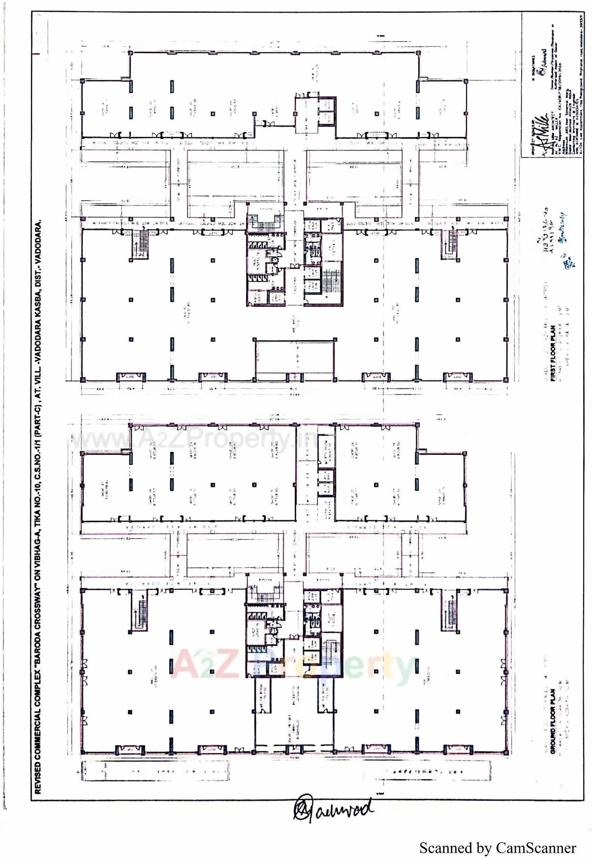 Layout of real estate project The Baroda Crossway located at Vadodra-kasba, Vadodara, Gujarat