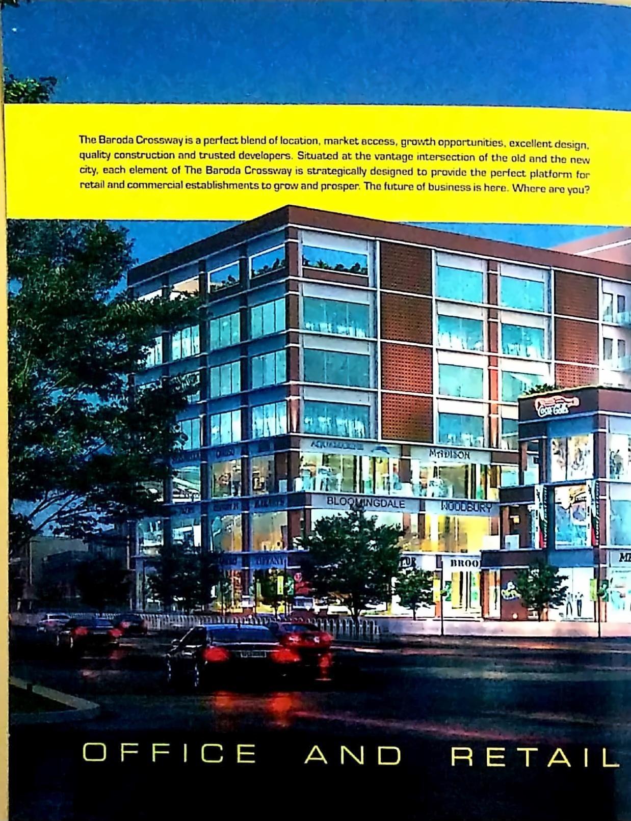 3D Elevation of real estate project The Baroda Crossway located at Vadodra-kasba, Vadodara, Gujarat