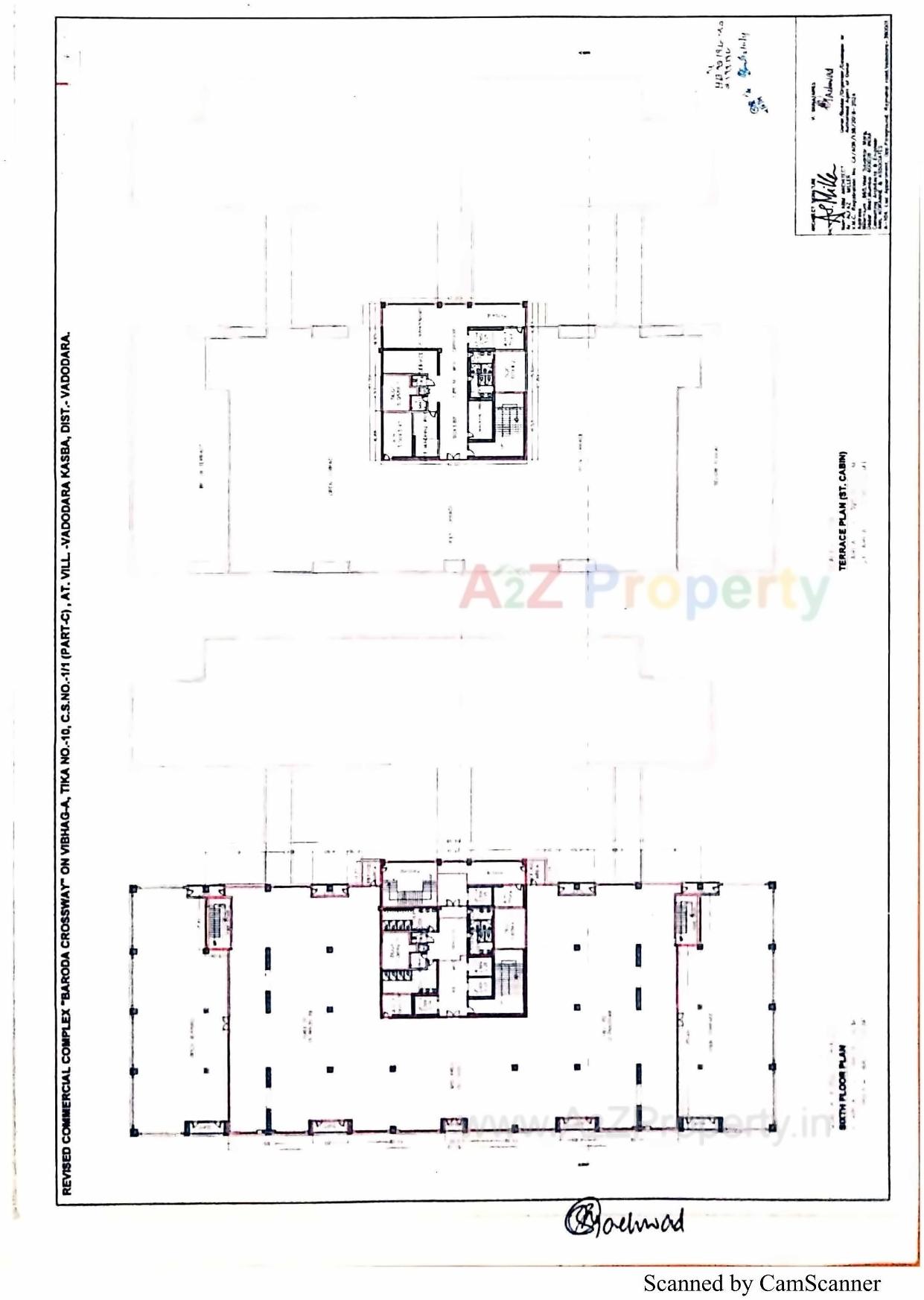 Layout of real estate project The Baroda Crossway located at Vadodra-kasba, Vadodara, Gujarat