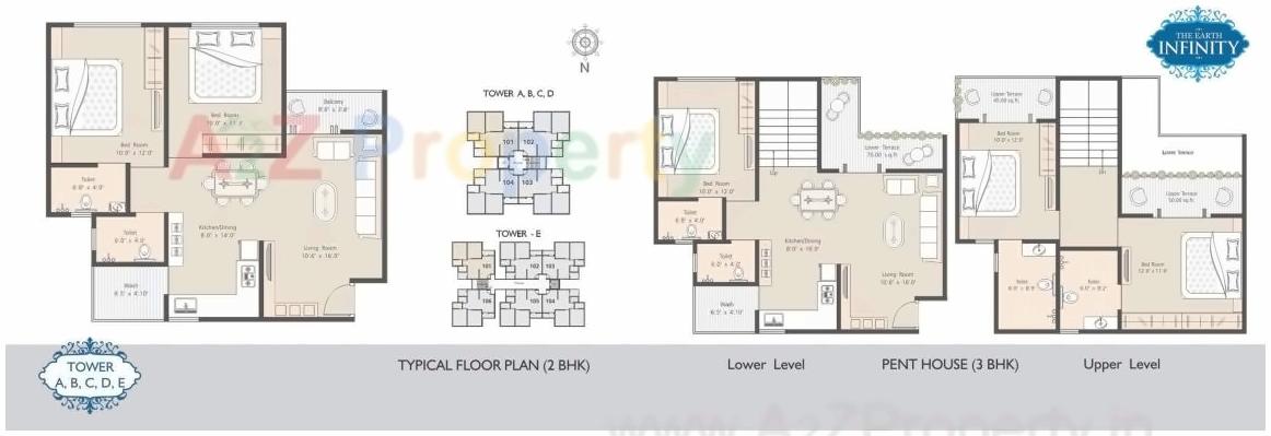 Layout of real estate project The Earth Infinity located at Bhayli, Vadodara, Gujarat