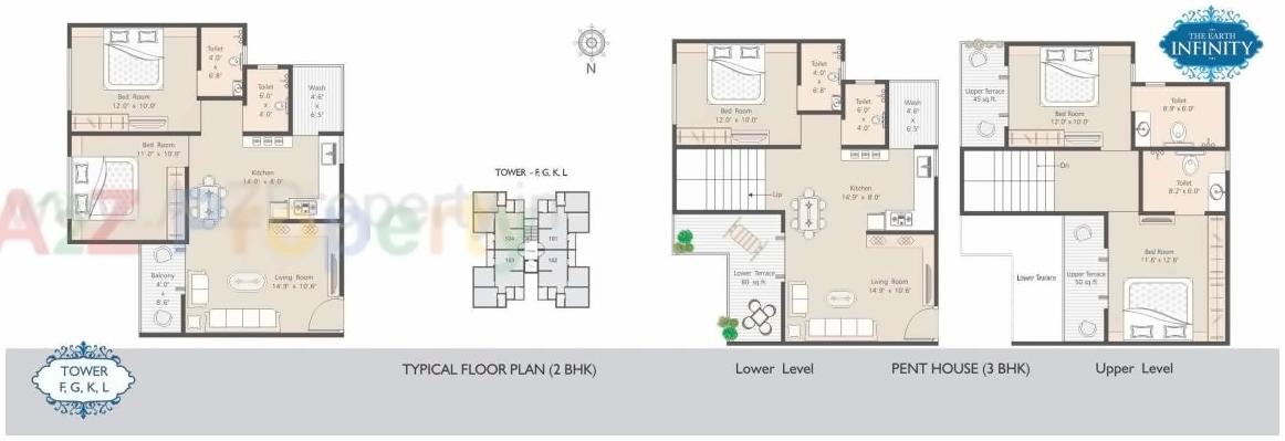 Layout of real estate project The Earth Infinity located at Bhayli, Vadodara, Gujarat