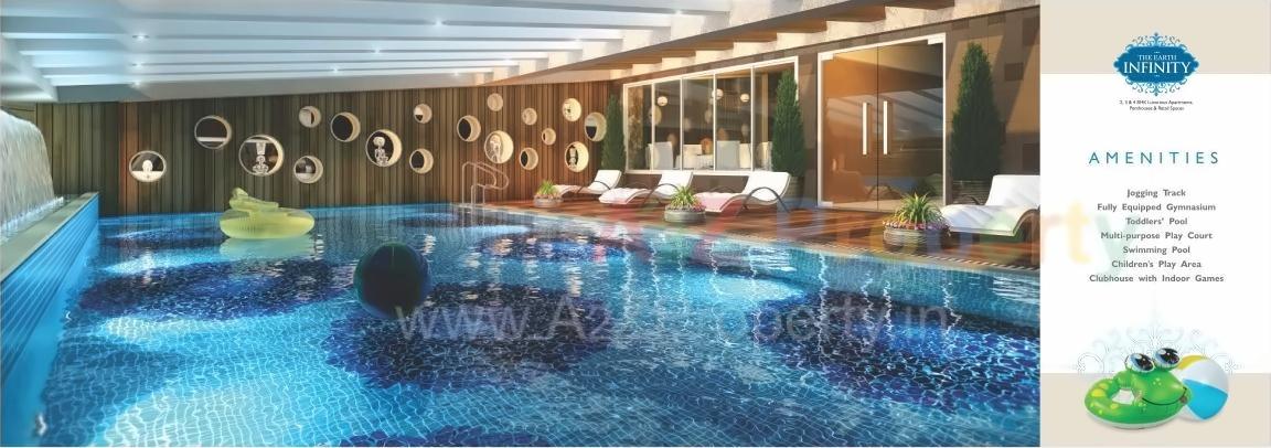 3D Elevation of real estate project The Earth Infinity located at Bhayli, Vadodara, Gujarat