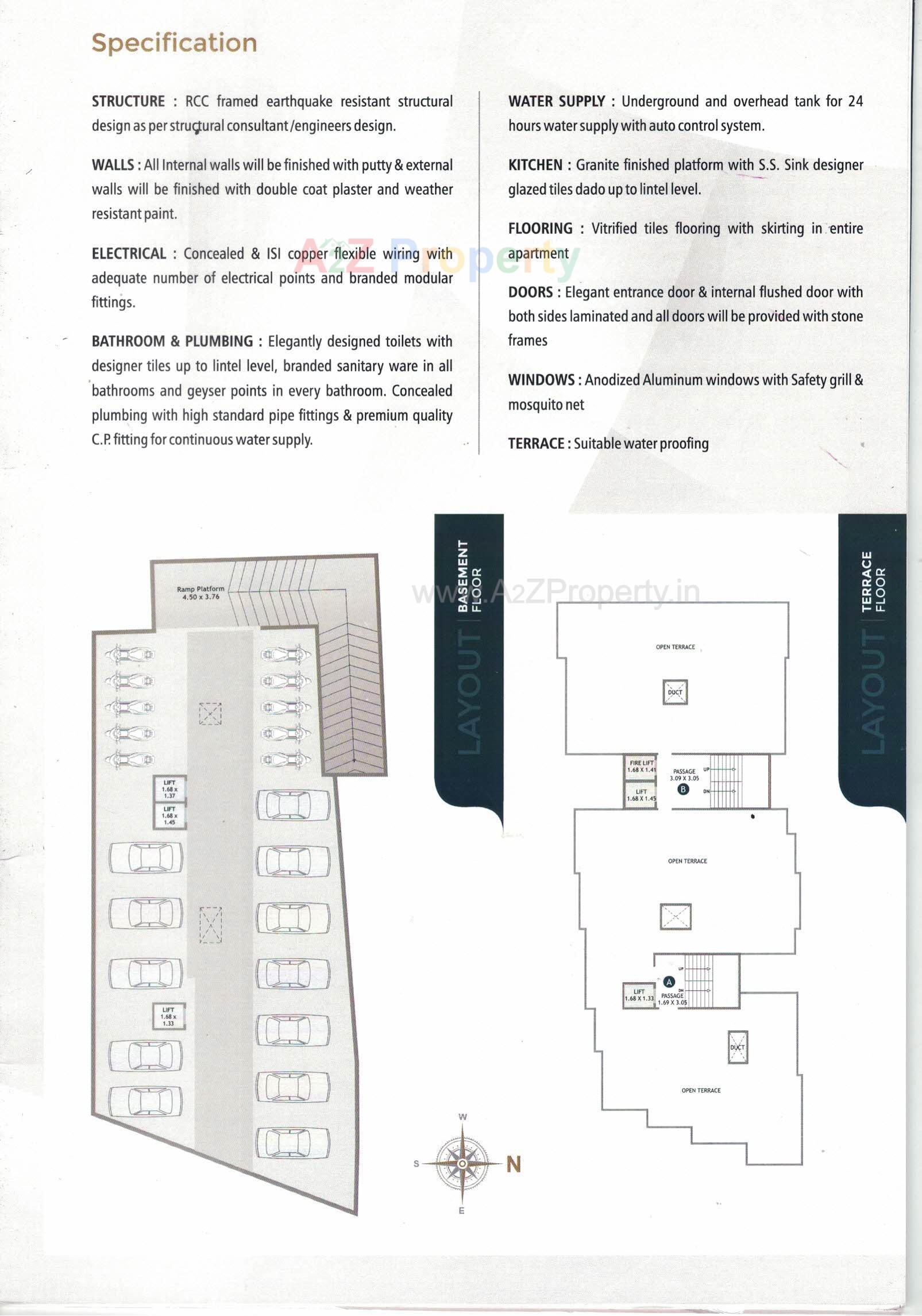 Layout of real estate project The Eminence located at Tarsali, Vadodara, Gujarat