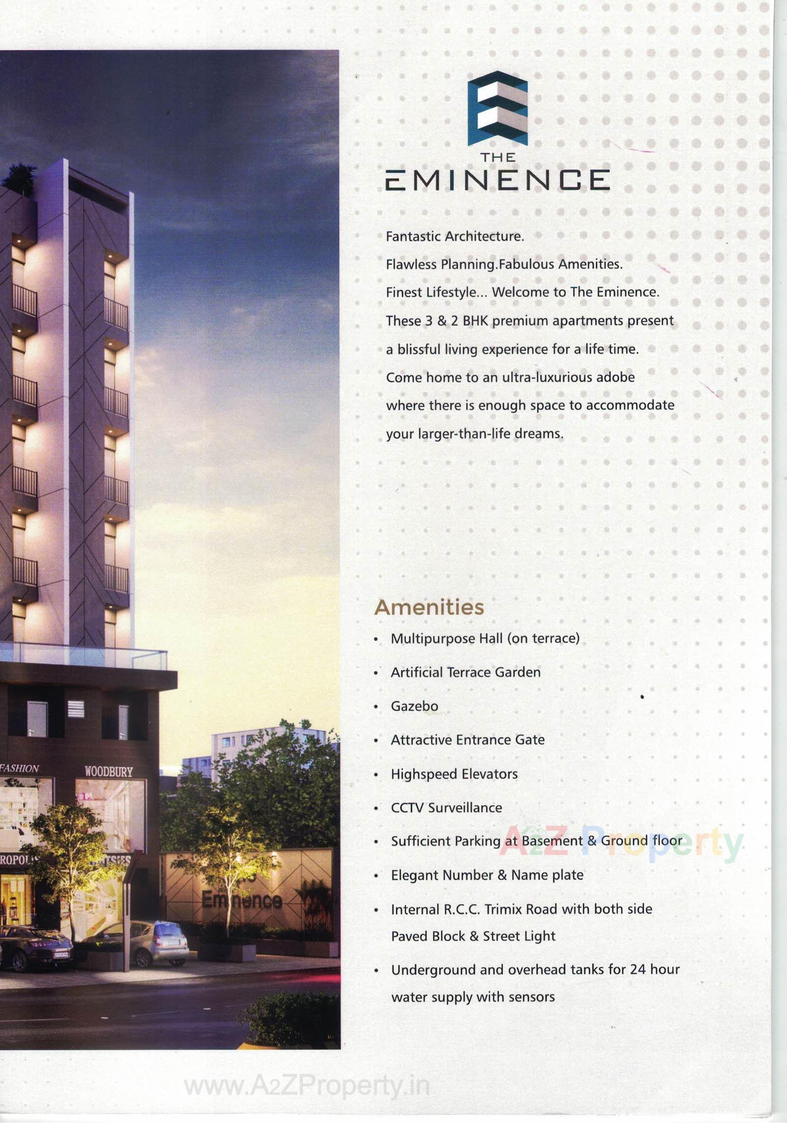  of real estate project The Eminence located at Tarsali, Vadodara, Gujarat