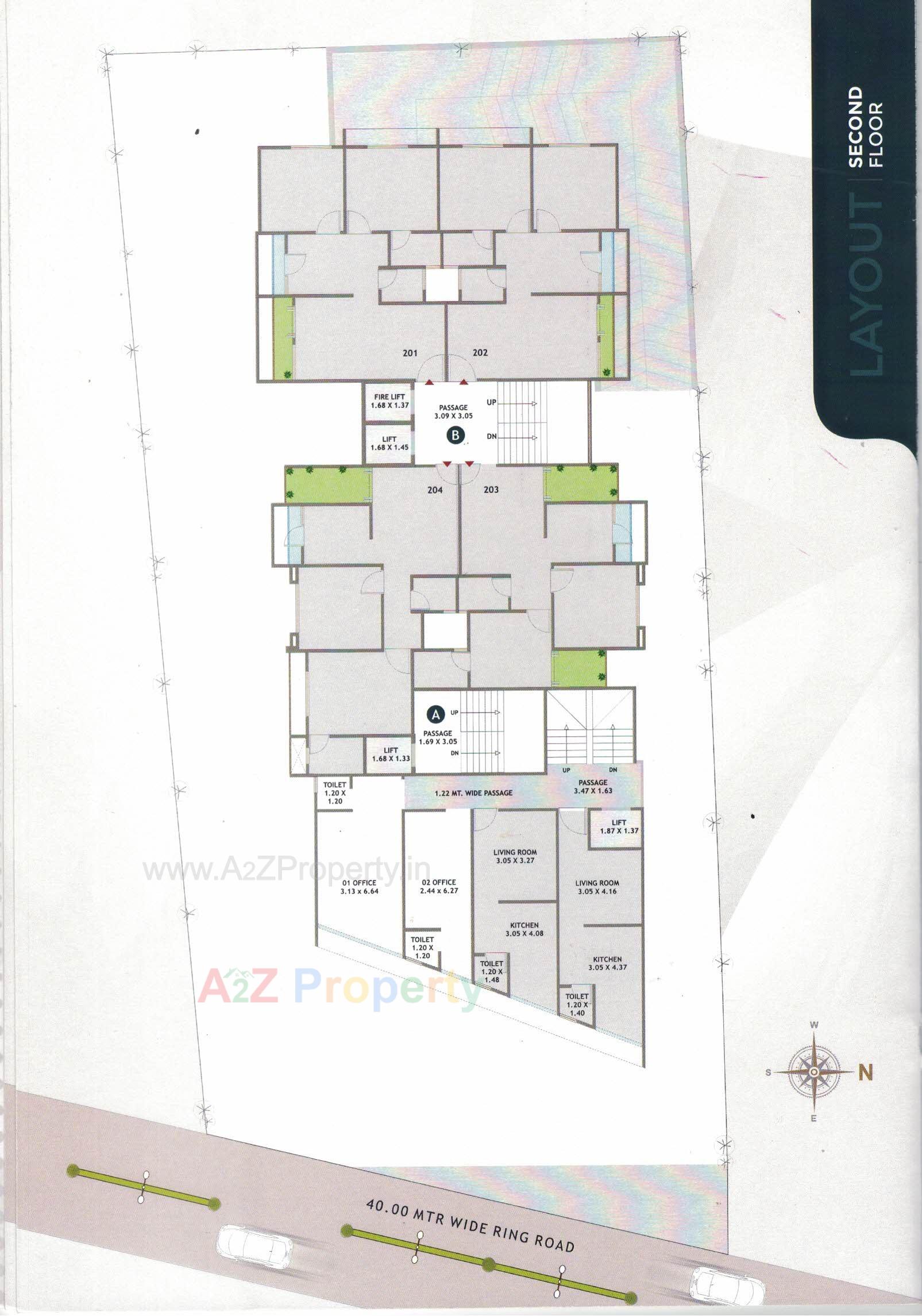 Layout of real estate project The Eminence located at Tarsali, Vadodara, Gujarat