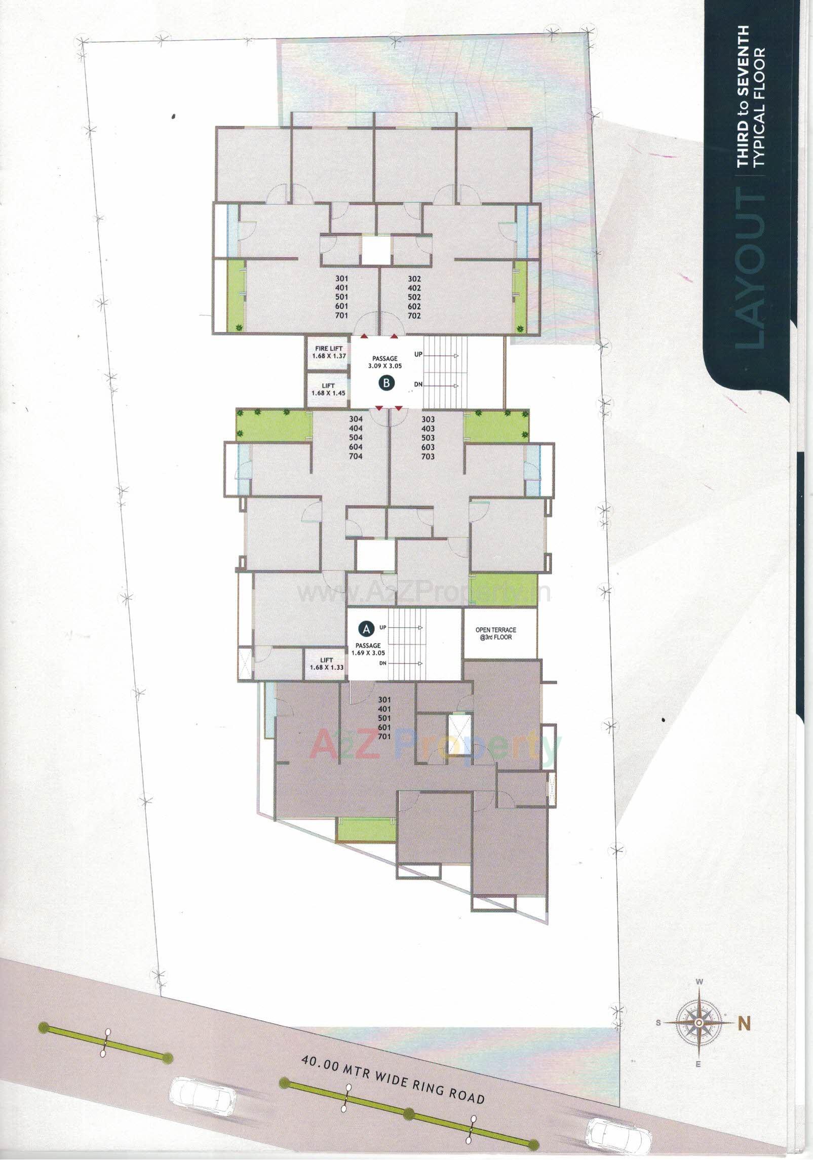 Layout of real estate project The Eminence located at Tarsali, Vadodara, Gujarat
