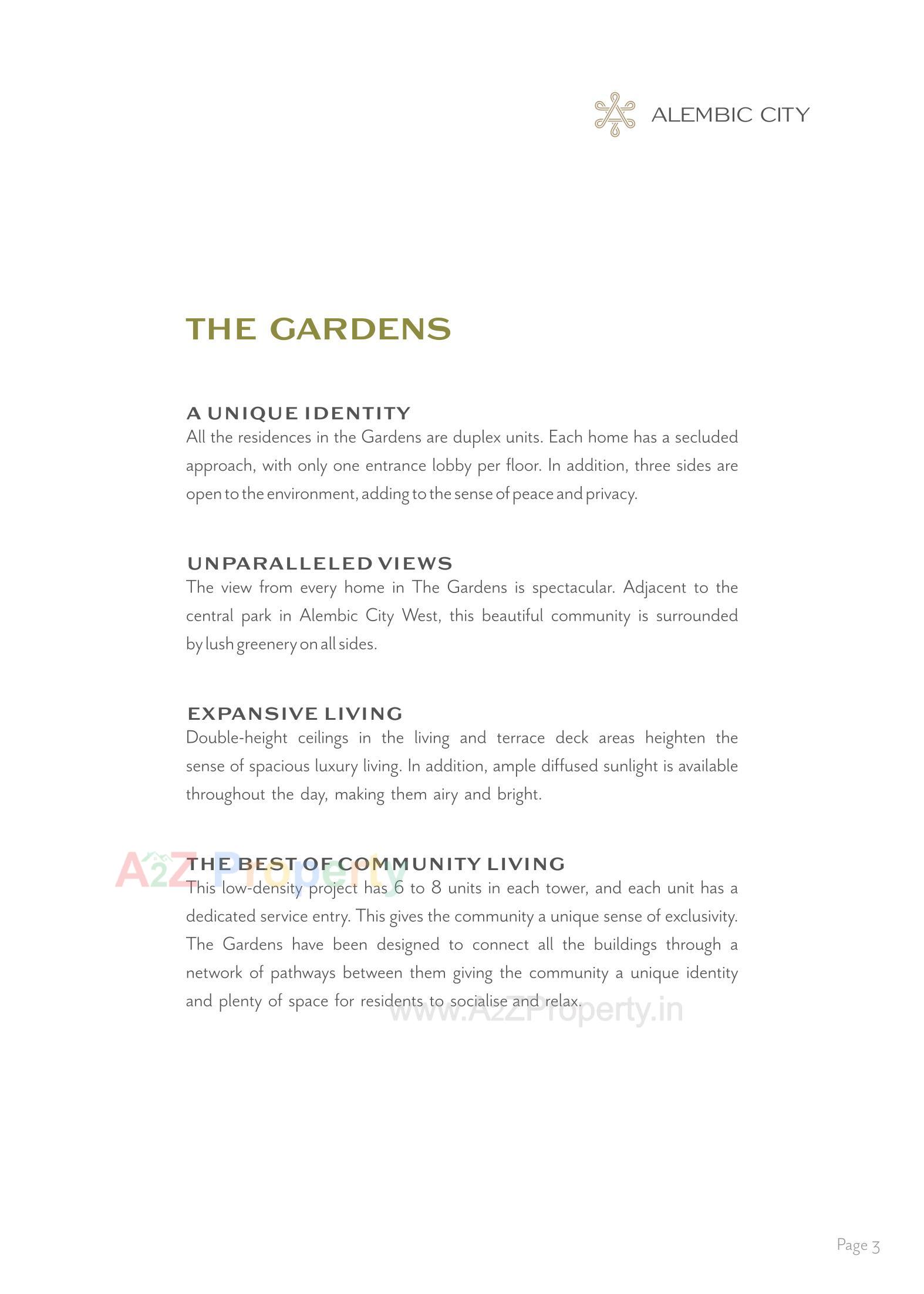  of real estate project The Gardens located at Gorwa, Vadodara, Gujarat