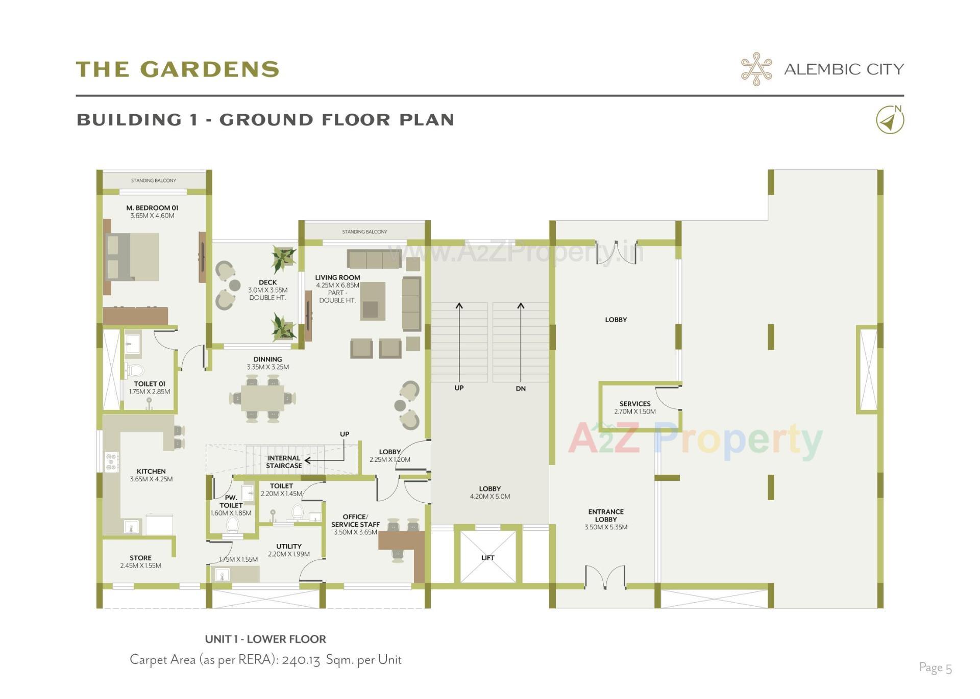 Layout of real estate project The Gardens located at Gorwa, Vadodara, Gujarat