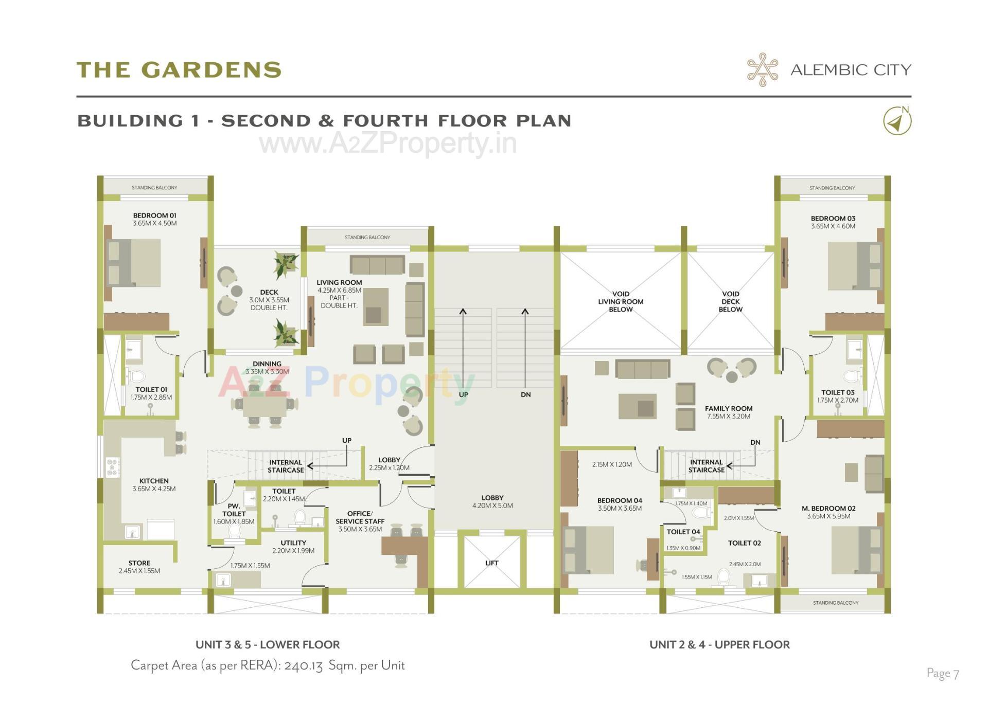 Layout of real estate project The Gardens located at Gorwa, Vadodara, Gujarat