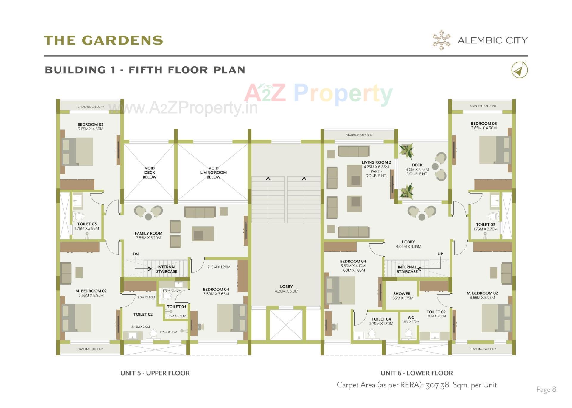 Layout of real estate project The Gardens located at Gorwa, Vadodara, Gujarat
