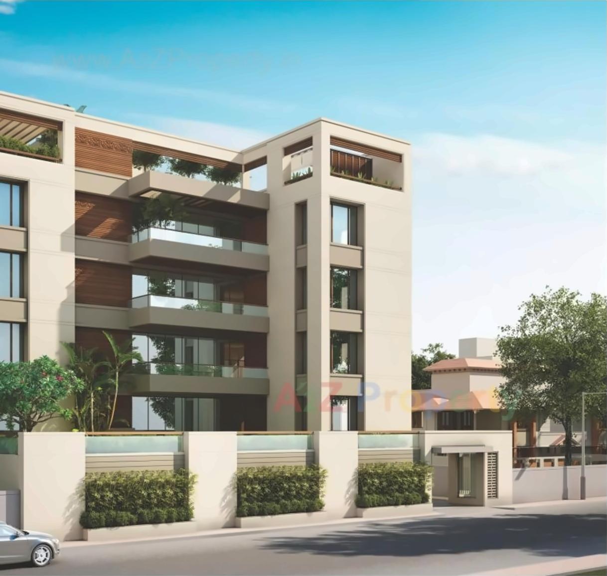 3D Elevation of real estate project The God's Gift Premium Apartments located at Jetalpur, Vadodara, Gujarat