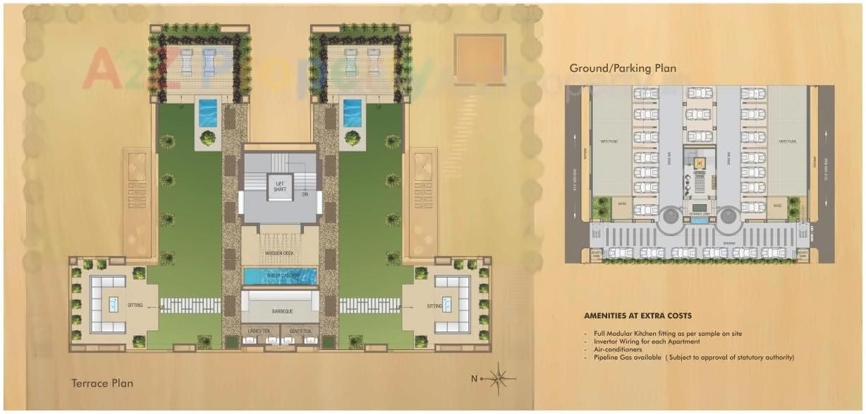 Layout of real estate project The God's Gift Premium Apartments located at Jetalpur, Vadodara, Gujarat