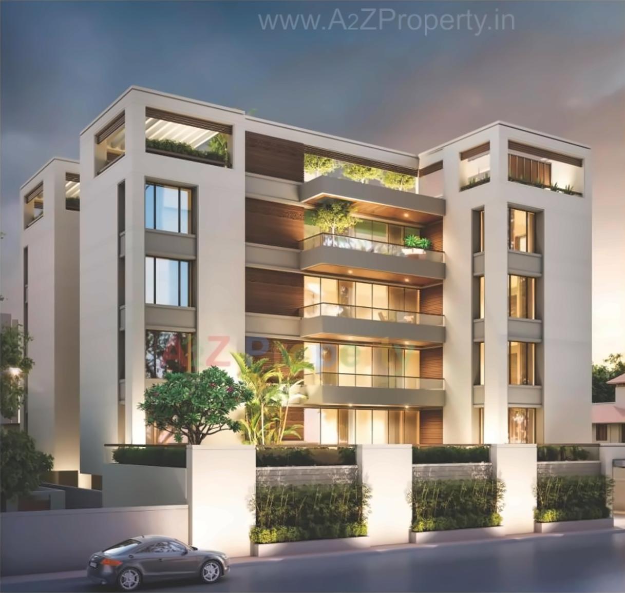 3D Elevation of real estate project The God's Gift Premium Apartments located at Jetalpur, Vadodara, Gujarat