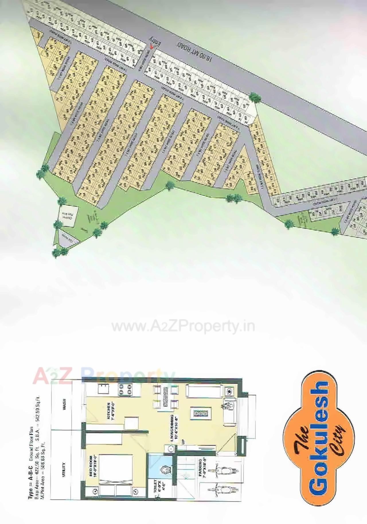  of real estate project The Gokulesh City located at Jobantekri, Vadodara, Gujarat
