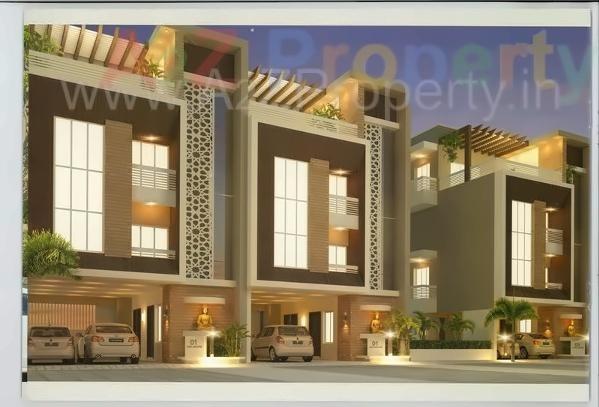 3D Elevation of real estate project The Hamptons located at Gotri, Vadodara, Gujarat