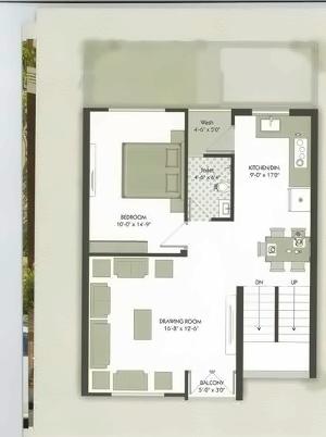 Layout of real estate project The Hamptons located at Gotri, Vadodara, Gujarat