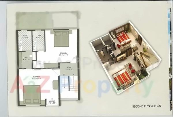 Layout of real estate project The Hamptons located at Gotri, Vadodara, Gujarat