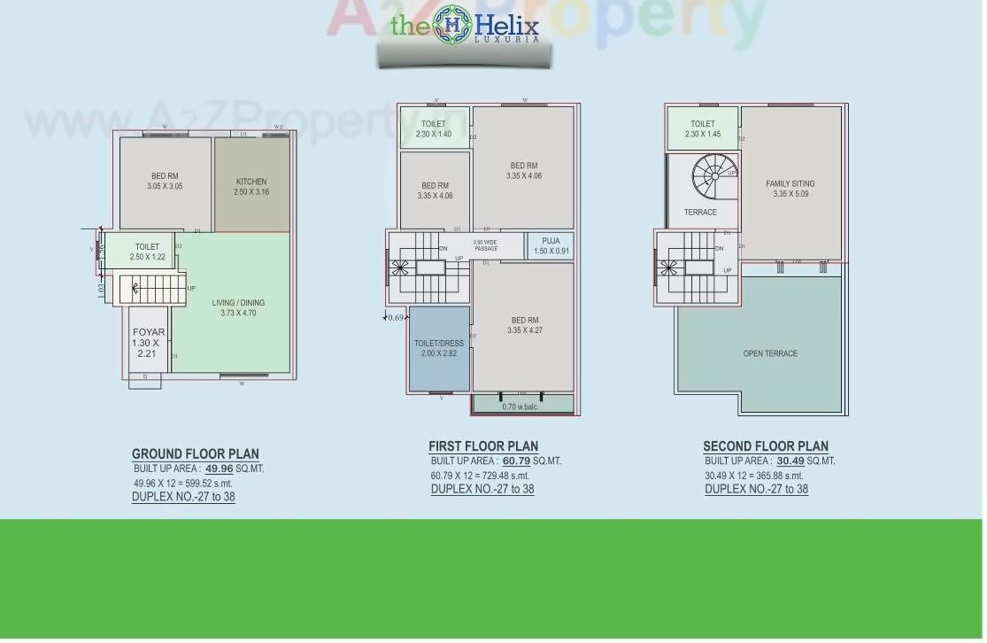 Layout of real estate project The Helix Luxuria located at Vadsar, Vadodara, Gujarat