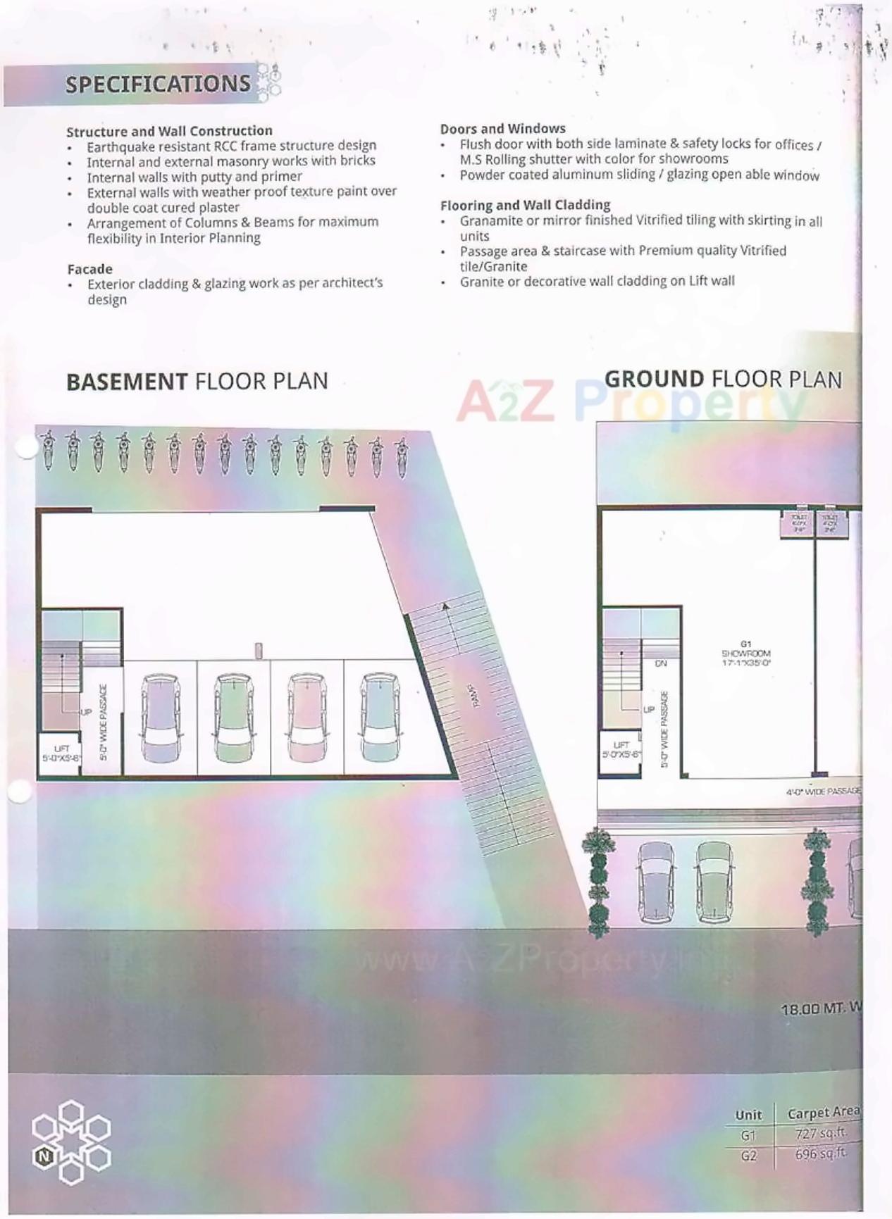 Layout of real estate project The Imperative located at Akota, Vadodara, Gujarat