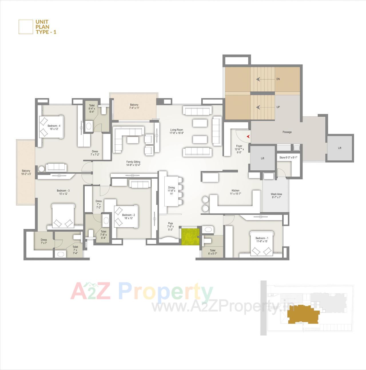 Layout of real estate project The Landmark located at Harni, Vadodara, Gujarat