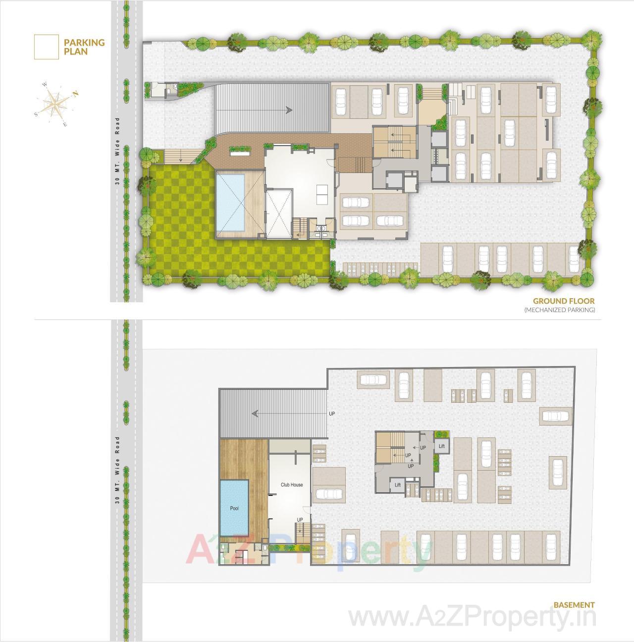 Layout of real estate project The Landmark located at Harni, Vadodara, Gujarat