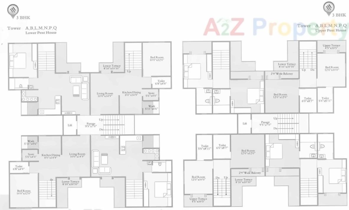 Layout of real estate project The Mark located at Bill, Vadodara, Gujarat