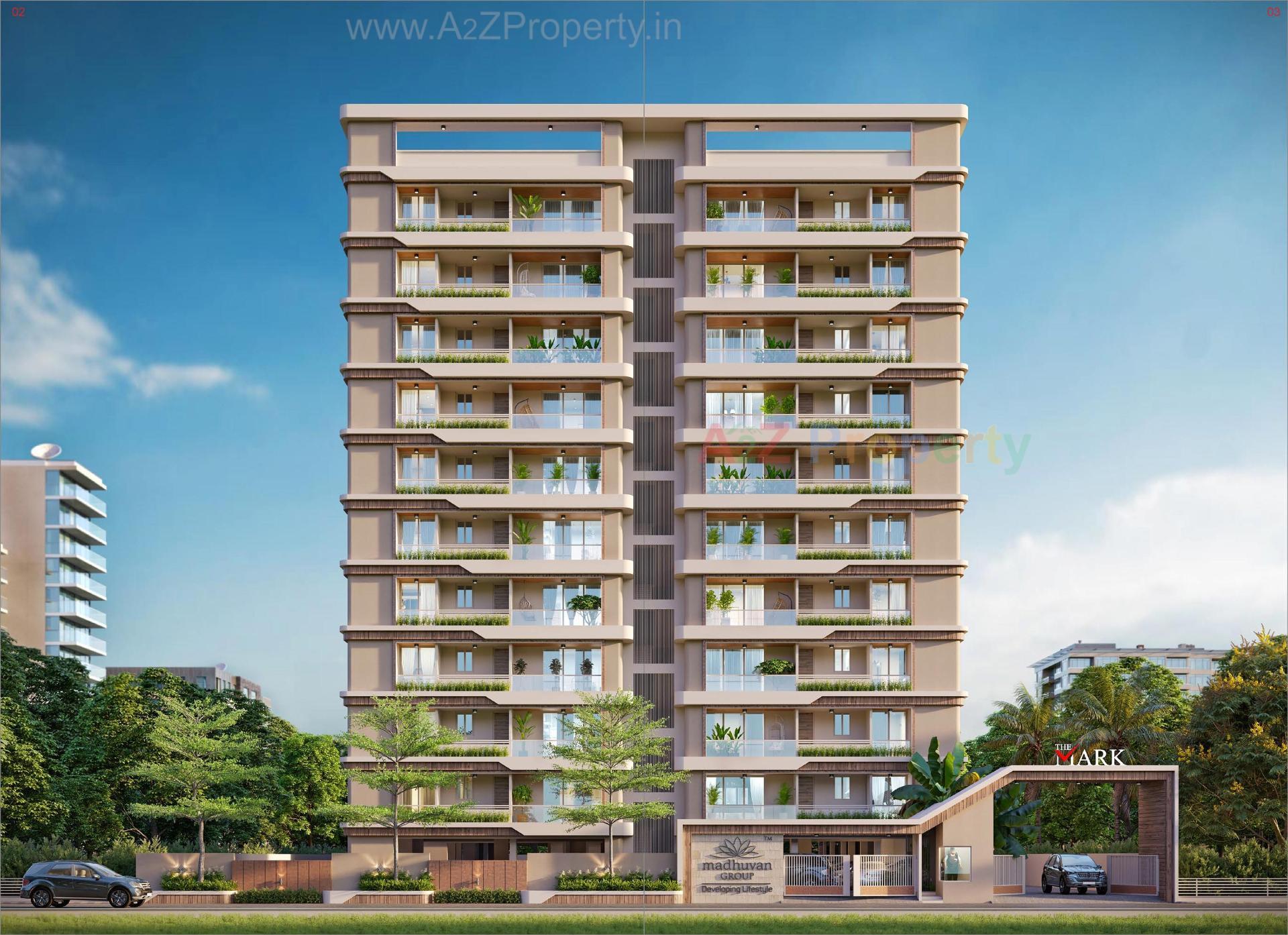 3D Elevation of real estate project The Mark located at Harni, Vadodara, Gujarat