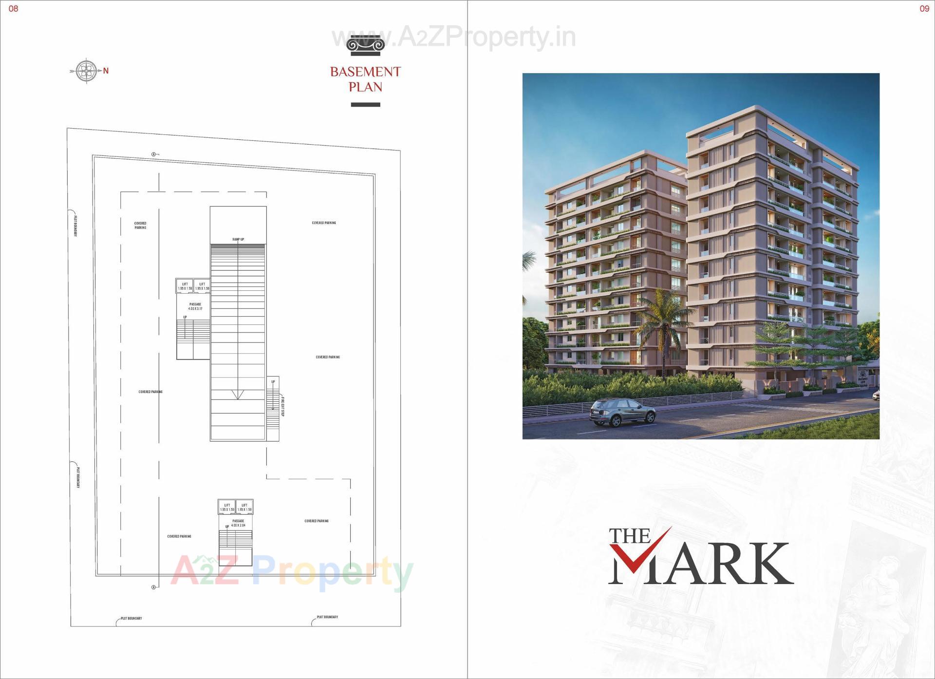 Layout of real estate project The Mark located at Harni, Vadodara, Gujarat
