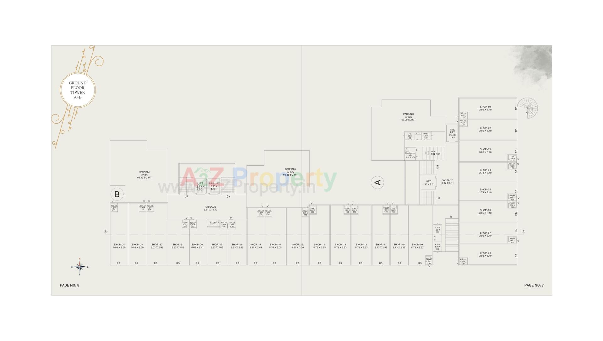 Layout of real estate project The Nest located at Vadsar, Vadodara, Gujarat