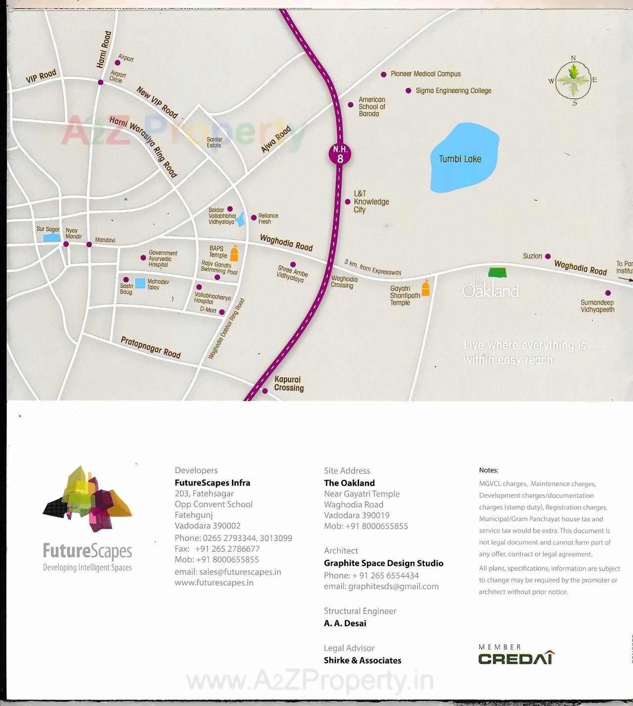  of real estate project The Oakland located at Amodar, Vadodara, Gujarat