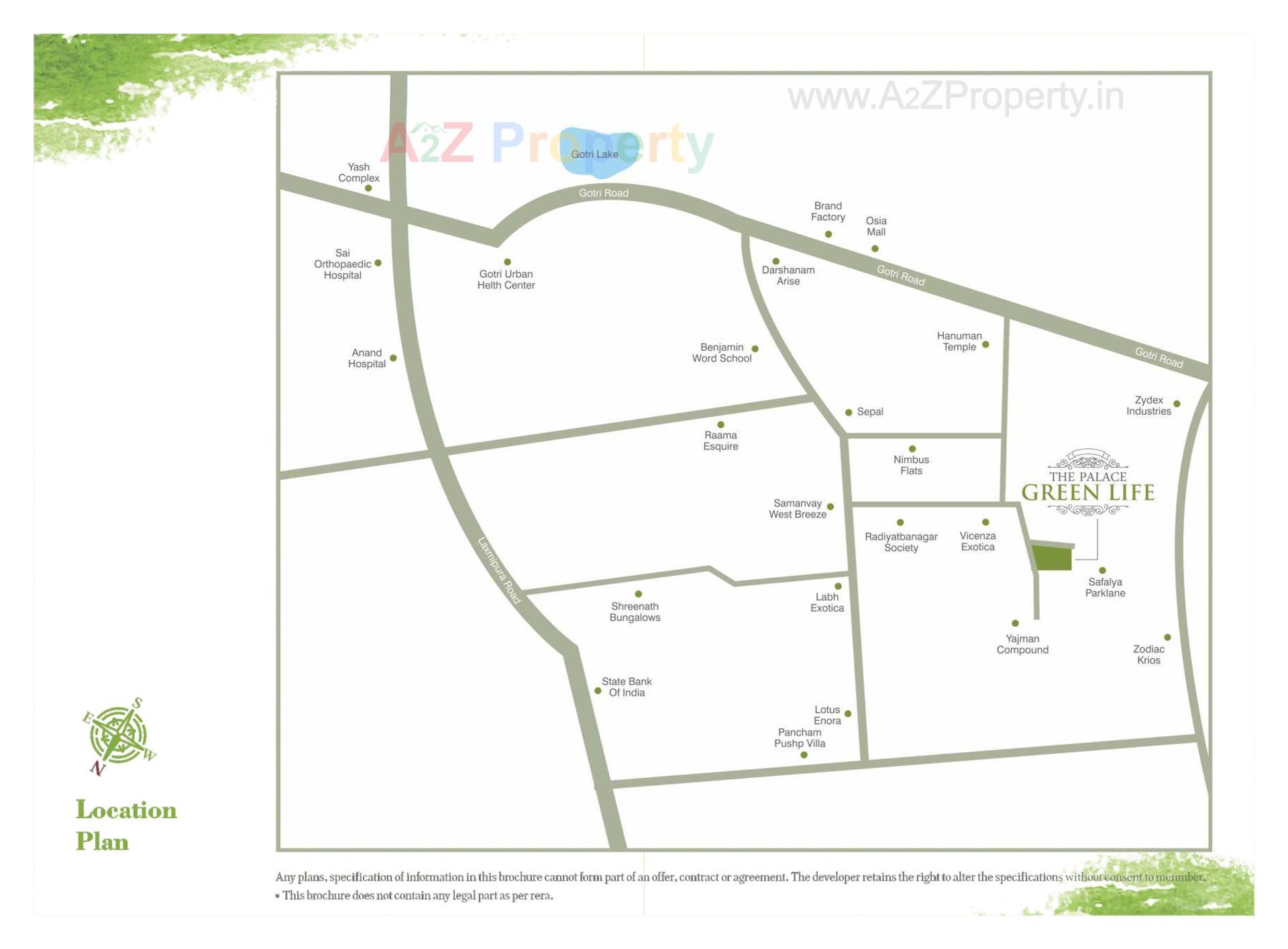  of real estate project The Palace Green Life located at Gotri, Vadodara, Gujarat