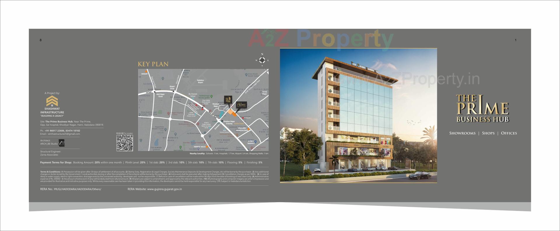  of real estate project The Prime Business Hub located at Vadodara, Vadodara, Gujarat