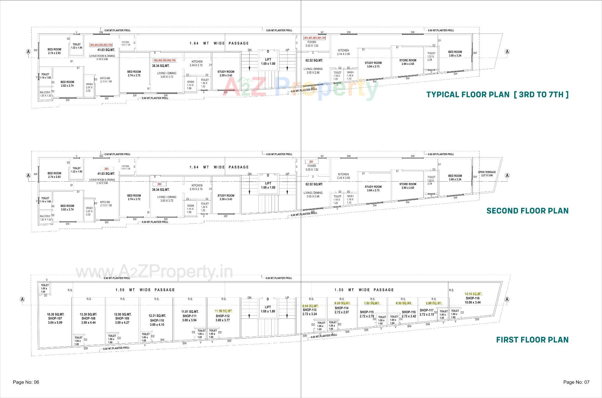 Layout of real estate project The Prime Sky View located at Sayajipura, Vadodara, Gujarat