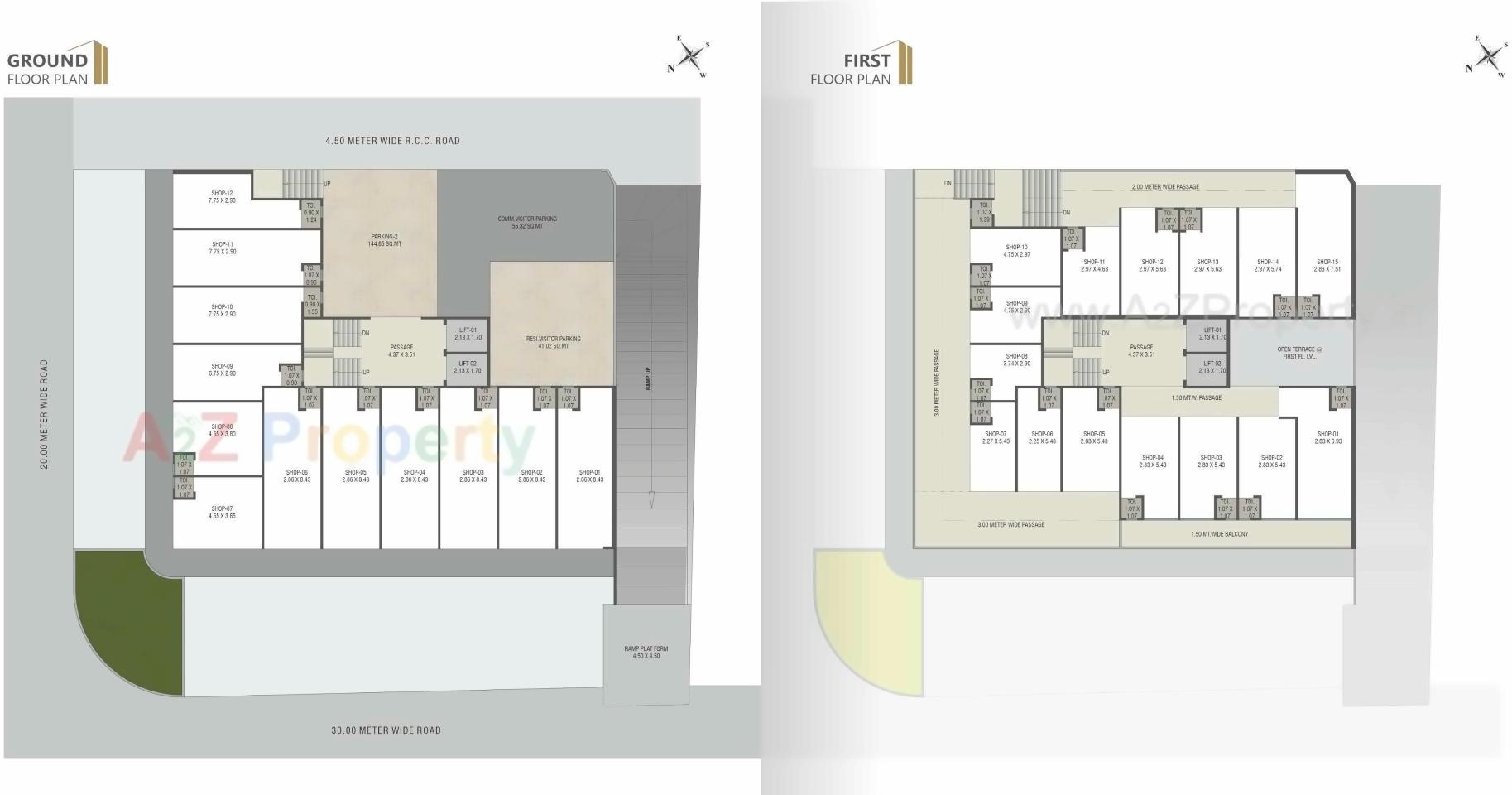 Layout of real estate project The Prime located at Vadodara, Vadodara, Gujarat