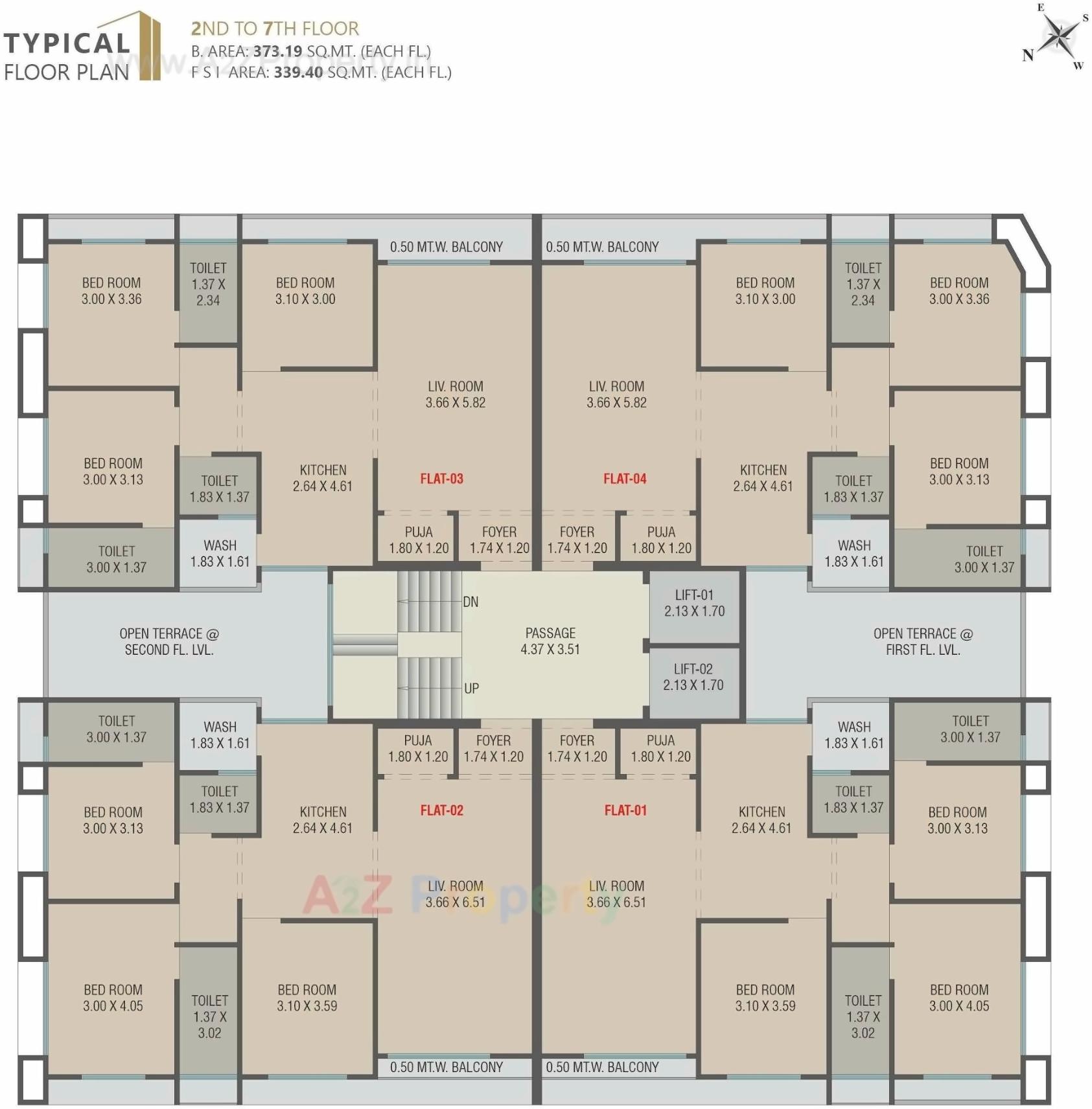 Layout of real estate project The Prime located at Vadodara, Vadodara, Gujarat