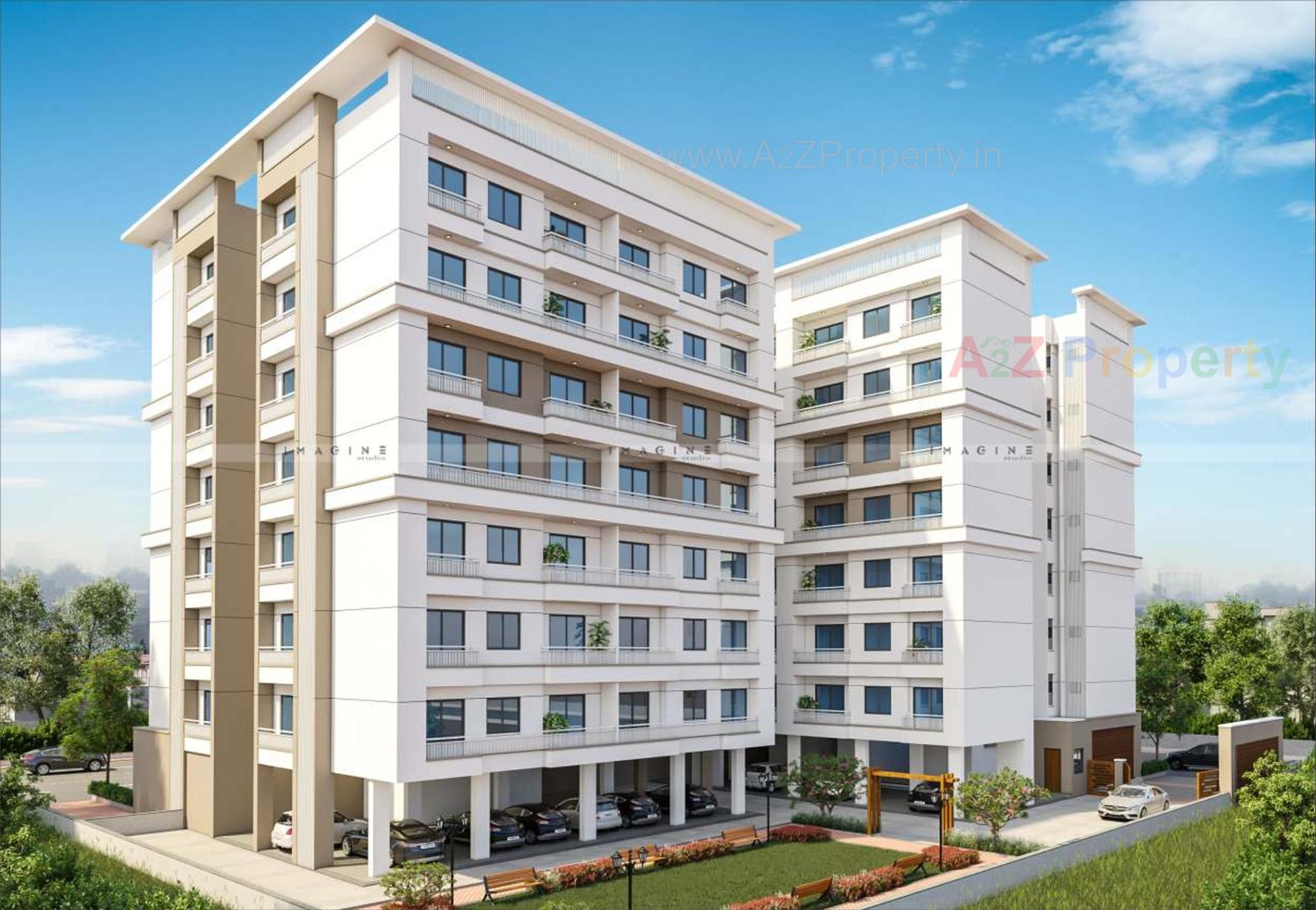 3D Elevation of real estate project The Rb Capital located at Bapod, Vadodara, Gujarat