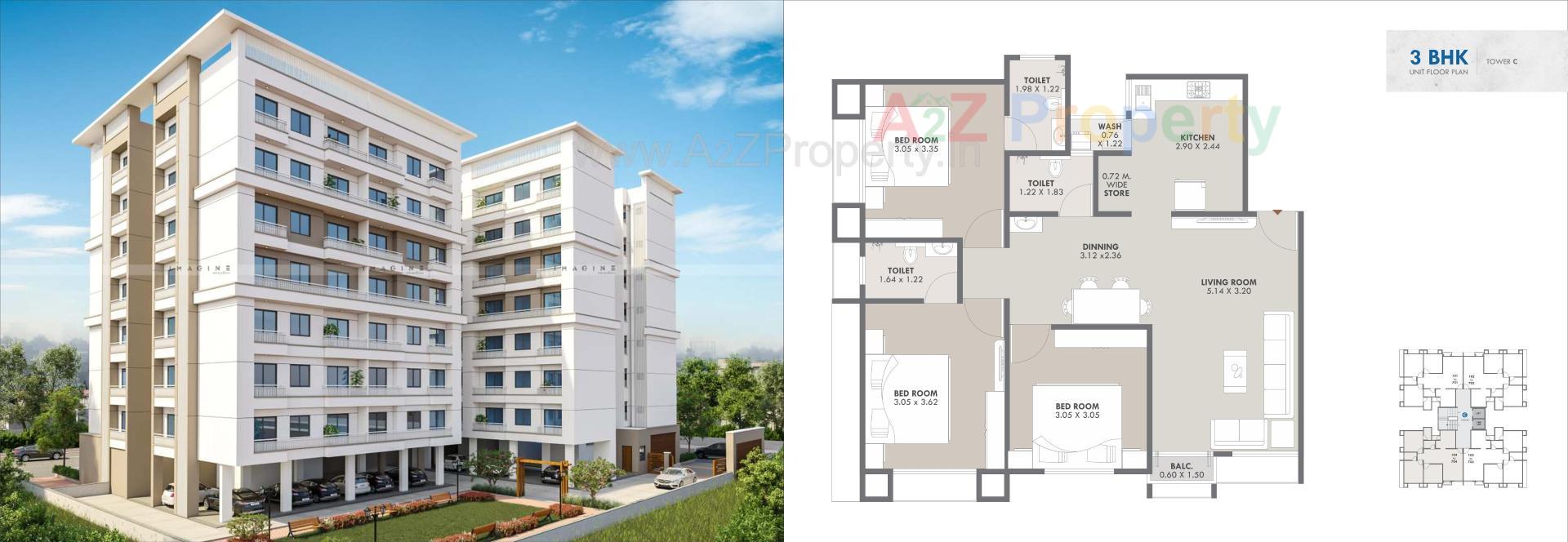 Layout of real estate project The Rb Capital located at Bapod, Vadodara, Gujarat