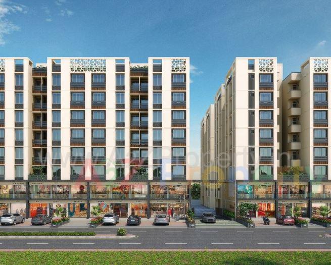 3D Elevation of real estate project The Residence located at Sevasi, Vadodara, Gujarat