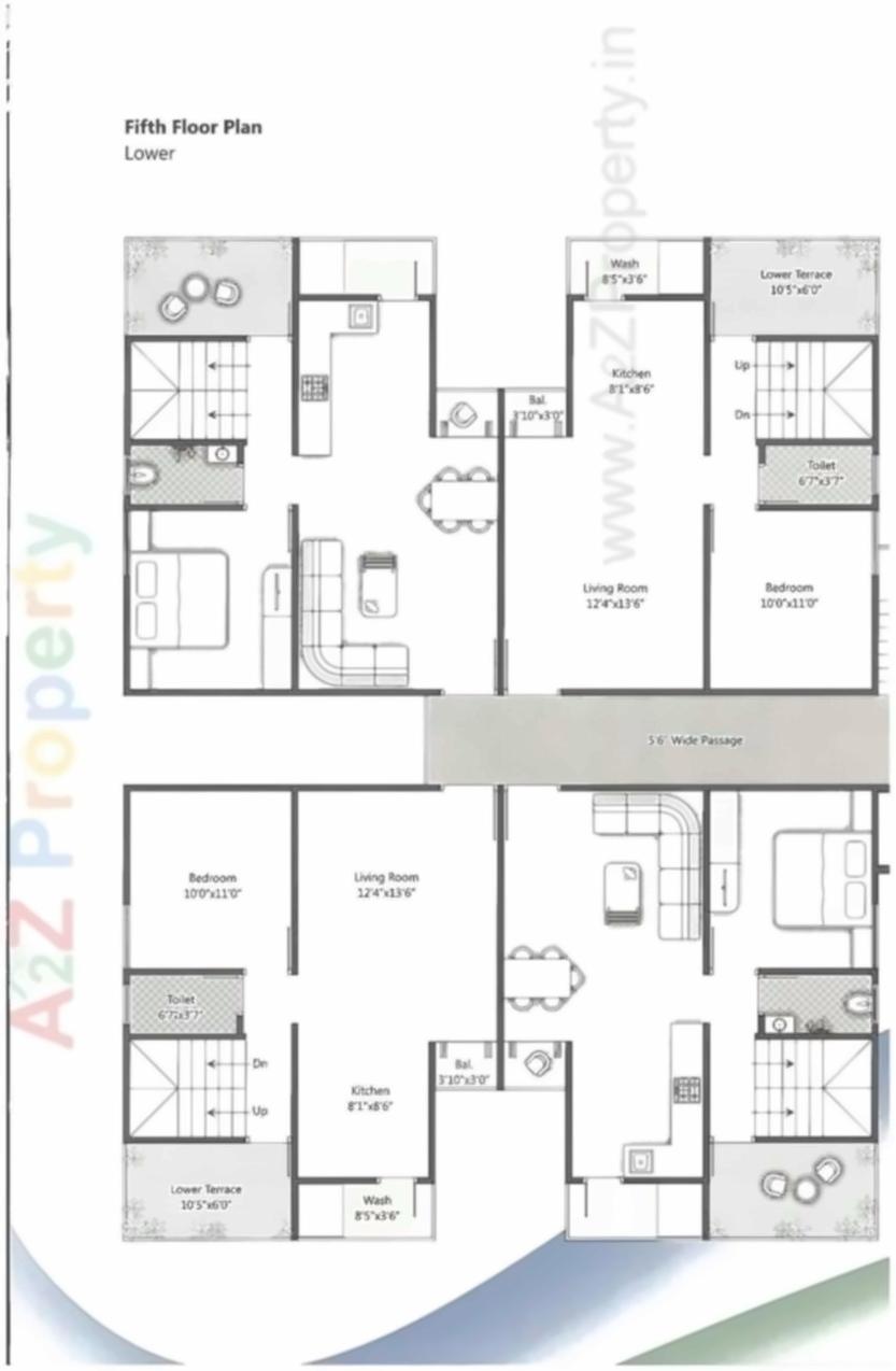 Layout of real estate project The Rise located at Bhayli, Vadodara, Gujarat