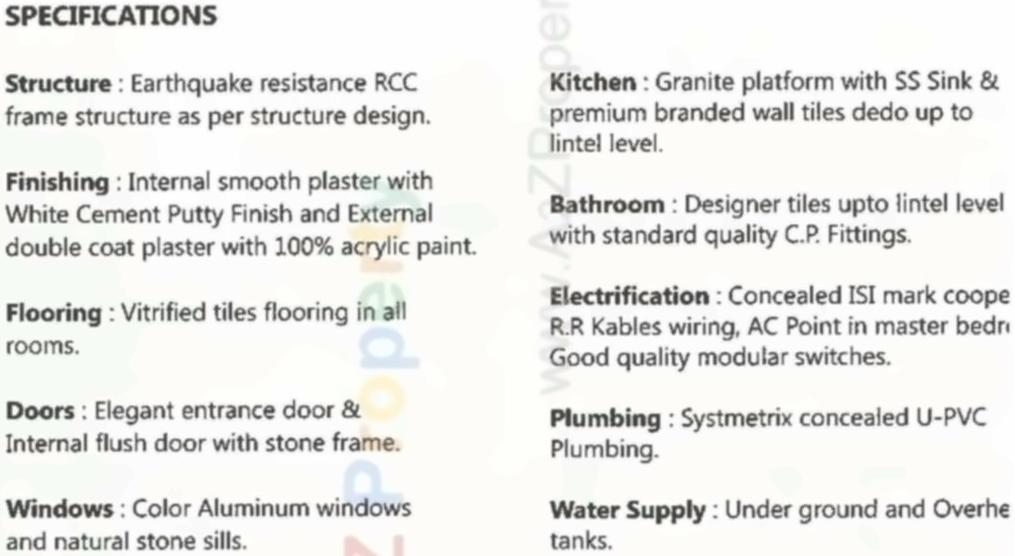 Project Specifications