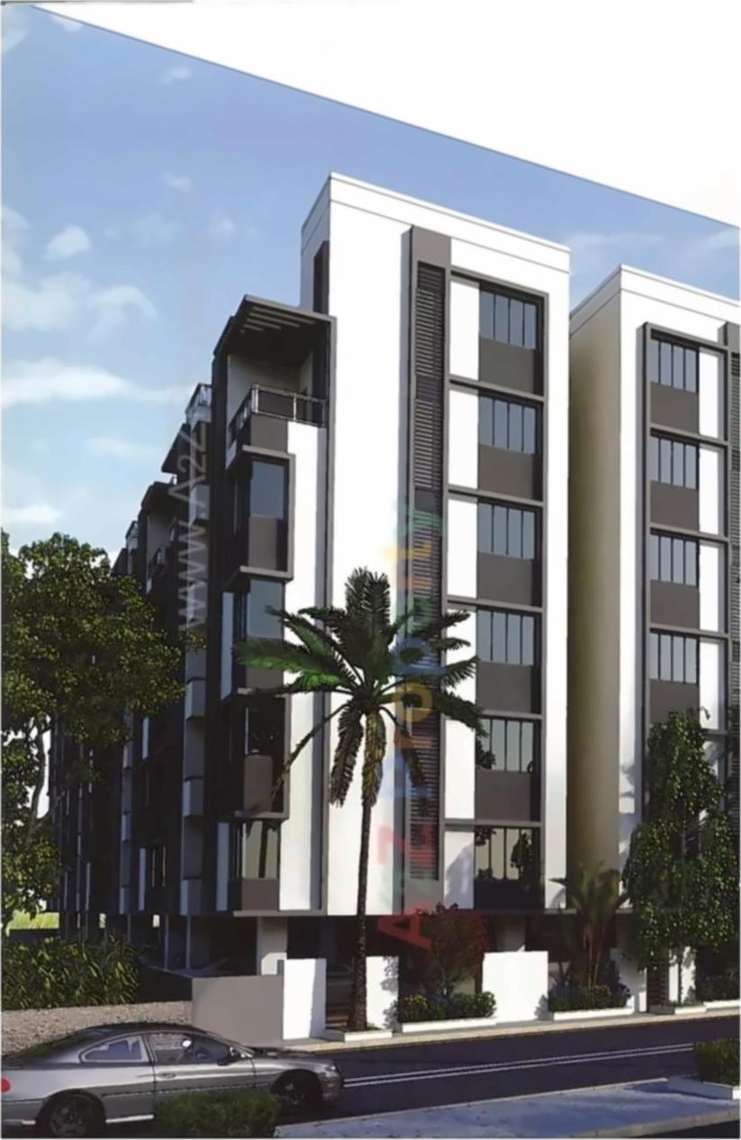 3D Elevation of real estate project The Rise located at Bhayli, Vadodara, Gujarat