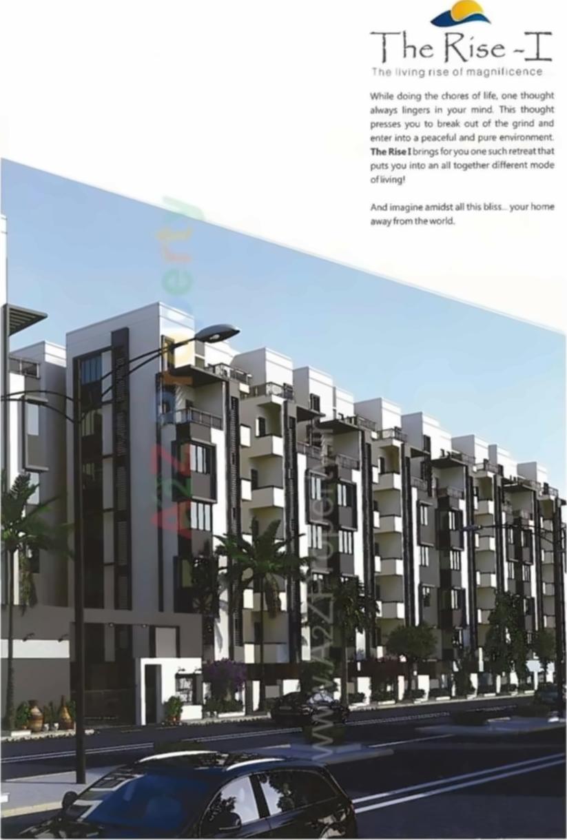 3D Elevation of real estate project The Rise located at Bhayli, Vadodara, Gujarat