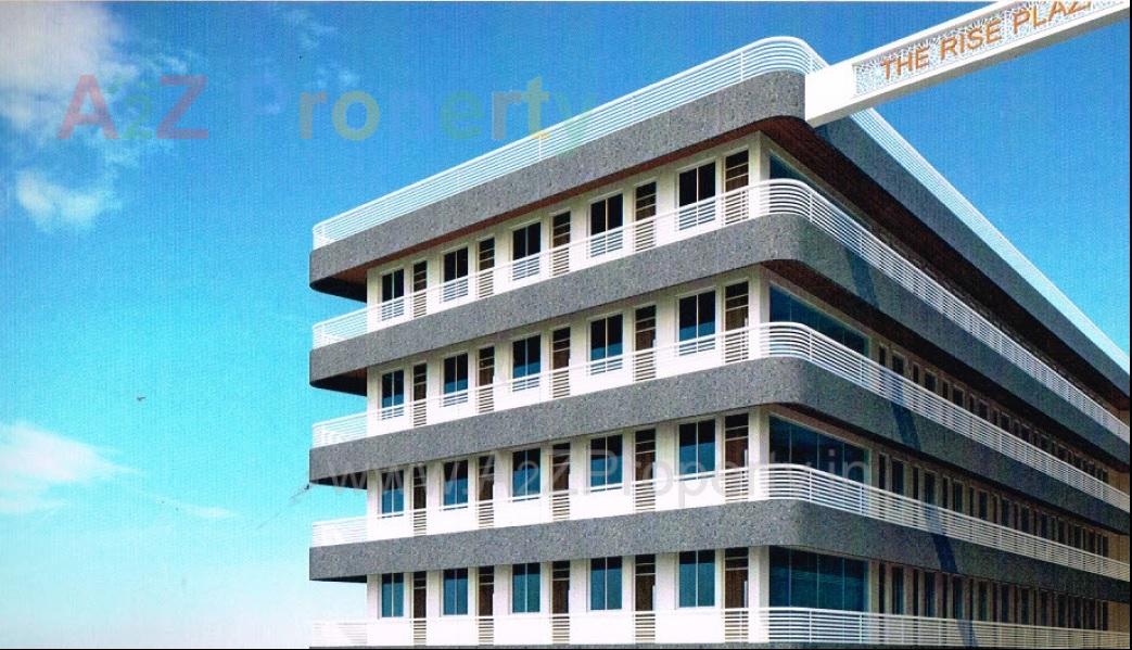 3D Elevation of real estate project The Rise Plaza located at Tarsali, Vadodara, Gujarat